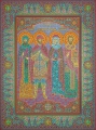Saint Antony the Great, Saint and Blessed Prince Alexander Nevsky, Saint Queen Helen, Saint Artemius, Bishop of Seleucia